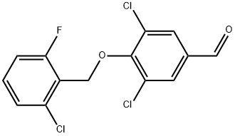 3,5-Dichloro-4-[(2-chloro-6-fluorophenyl)methoxy]benzaldehyde Structure