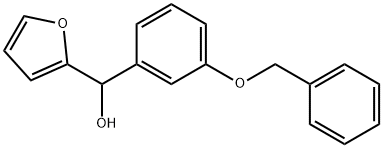 (3-(benzyloxy)phenyl)(furan-2-yl)methanol Structure