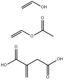 POLY(VINYLALCOHOL-CO-VINYL ACETATE-CO-ITACONIC ACID) Structure