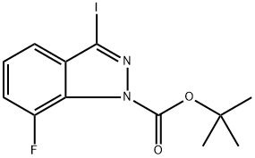 tert-butyl 7-fluoro-3-iodo-1H-indazole-1-carboxylate Structure