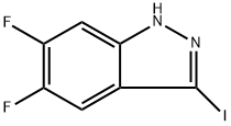 5,6-Difluoro-3-iodo-1H-indazole Structure