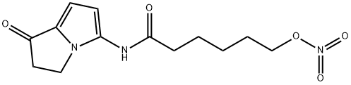 N-(2,3-Dihydro-1-oxo-1H-pyrrolizin-5-yl)-6-(nitrooxy)hexanamide Structure