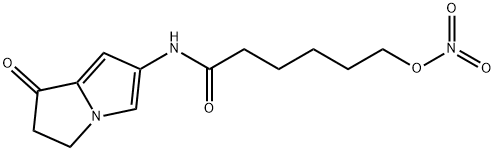 N-(2,3-Dihydro-1-oxo-1H-pyrrolizin-6-yl)-6-(nitrooxy)hexanamide Structure