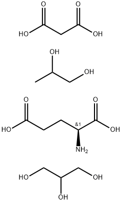 l-Glutamic acid, reaction products with malonic acid, oxidized glycerol and propylene glycol 구조식 이미지