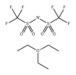 Oxonium, triethyl-, salt with 1,1,1-trifluoro-N-[(trifluoromethyl)sulfonyl]methanesulfonamide (1:1) 구조식 이미지