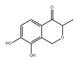 7,8-Dihydroxy-3-methylisochroman-4-one Structure