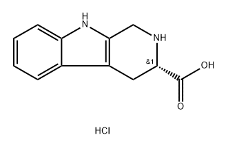 1H-Pyrido[3,4-b]indole-3-carboxylic acid, 2,3,4,9-tetrahydro-, hydrochloride (1:1), (3S)- Structure