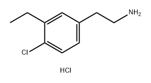 BenzeneethanaMine, 4-chloro-3-ethyl-, hydrochloride (1:1) Structure