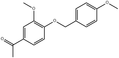 1-[3-Methoxy-4-[(4-methoxyphenyl)methoxy]phenyl]ethanone Structure