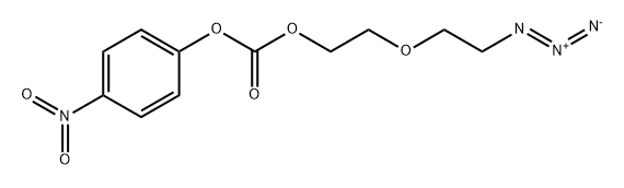 Azido-PEG2-4-nitrophenyl carbonate Structure