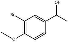 Benzenemethanol, 3-bromo-4-methoxy-α-methyl- Structure