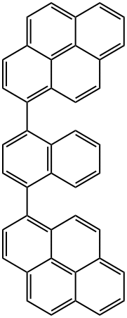 1,1'-(1,4-naphthalenediyl)bis-pyrene Structure