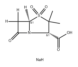 Sulbactam-d2 sodium salt Structure