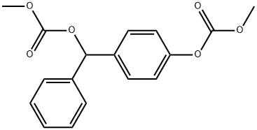 Carbonic acid, 4-[[(methoxycarbonyl)oxy]phenylmethyl]phenyl methyl ester Structure