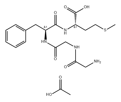 DES-TYR-1-메티오닌엔케팔린아세테이트 구조식 이미지