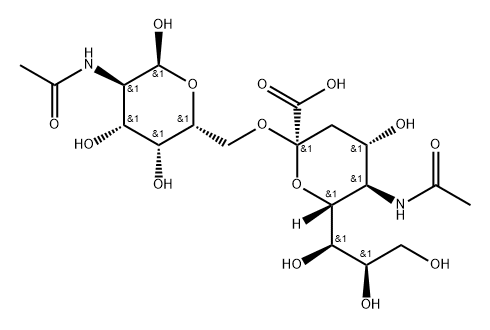 2-acetaMido-2-deoxy-6-O-Sialyl-D-galactopyranoside (Sia--2,6-GalNAc) 구조식 이미지