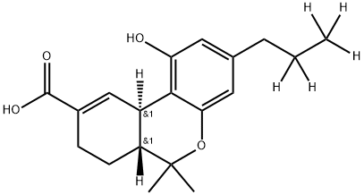 11-Nor-Δ9-Tetrahydro Cannabinol-9-carboxylic-d5 Acid Structure