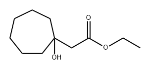 Ethyl 2-(1-hydroxycycloheptyl)acetate Structure