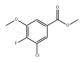 3-Chloro-4-fluoro-5-methoxybenzoic acid methyl ester Structure