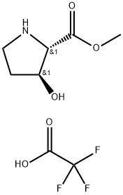 L-Proline, 3-hydroxy-, methyl ester, (3S)-, 2,2,2-trifluoroacetate (1:1) Structure