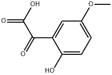 Benzeneacetic acid, 2-hydroxy-5-methoxy-α-oxo- 구조식 이미지