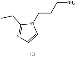 3-(2-Ethyl-1h-imidazol-1-yl)propan-1-aminedihydrochloride 구조식 이미지