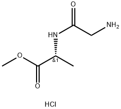 glycyl-D-Alanine methyl ester, hydrochloride (1:1) 구조식 이미지