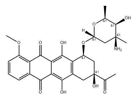 3'-C-methyldaunorubicin Structure