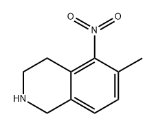 6-methyl-5-nitro-1,2,3,4-tetrahydroisoquinoline 구조식 이미지