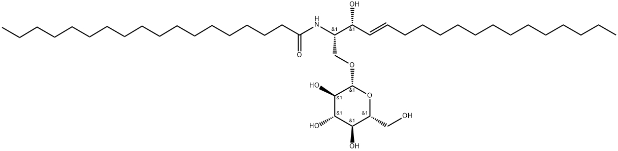 D-glucosyl--1,1' N-stearoyl-D-erythro-sphingosine Structure