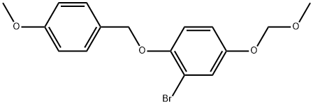 2-Bromo-4-(methoxymethoxy)-1-[(4-methoxyphenyl)methoxy]benzene Structure