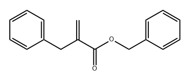 Benzenepropanoic acid, α-methylene-, phenylmethyl ester Structure