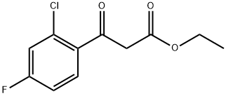 Benzenepropanoic acid, 2-chloro-4-fluoro-β-oxo-, ethyl ester 구조식 이미지