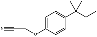 2-[4-(1,1-Dimethylpropyl)phenoxy]acetonitrile Structure