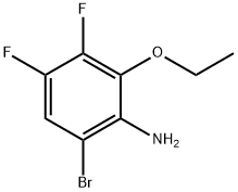 6-bromo-2-ethoxy-3,4-difluoroaniline Structure