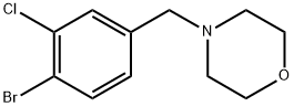 -Bromo-2-chloro-4-((morpholin-4-yl)methyl)benzene Structure