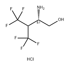 (2S)-2-amino-4,4,4-trifluoro-3-(trifluoromethyl)but
an-1-ol hydrochloride Structure