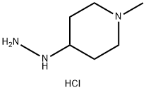 4-Hydrazinyl-1-methylpiperidine hydrochloride Structure