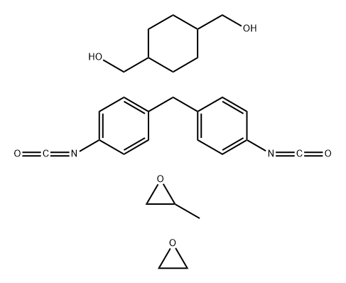 1,4-Cyclohexanedimethanol, polymer with 1,1-methylenebis4-isocyanatobenzene, methyloxirane and oxirane Structure