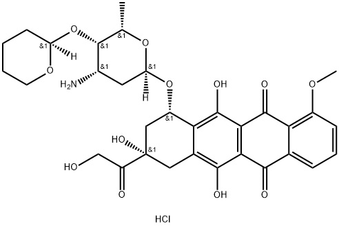Pirarubicin (Hydrochloride) Structure