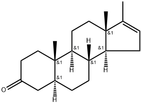 Androst-16-en-3-one, 17-methyl-, (5α)- (9CI) Structure