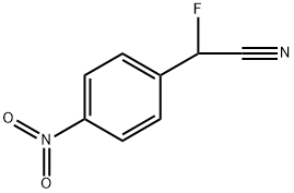 Benzeneacetonitrile, α-fluoro-4-nitro- Structure