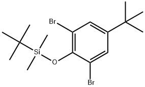 1,3-Dibromo-5-(1,1-dimethylethyl)-2-[[(1,1-dimethylethyl)dimethylsilyl]oxy]be... Structure