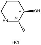 3-Piperidinol, 2-methyl-, hydrochloride (1:1), (2R,3S)-rel- Structure