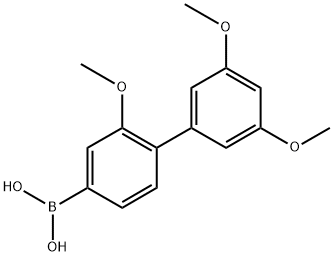 (2,3',5'-Trimethoxy-[1,1'-biphenyl]-4-yl)boronic acid Structure