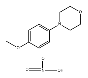 Morpholine, 4-(4-methoxyphenyl)-, nitrate (1:1) 구조식 이미지
