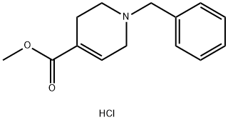 4-Pyridinecarboxylic acid, 1,2,3,6-tetrahydro-1-(phenylmethyl)-, methyl ester, hydrochloride (1:1) Structure