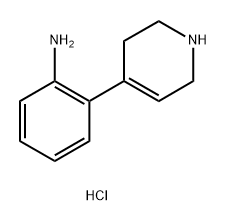 Benzenamine, 2-(1,2,3,6-tetrahydro-4-pyridinyl)-, hydrochloride (1:2) 구조식 이미지