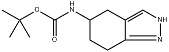 Carbamic acid, N-(4,5,6,7-tetrahydro-2H-indazol-5-yl)-, 1,1-dimethylethyl ester, (+)- Structure