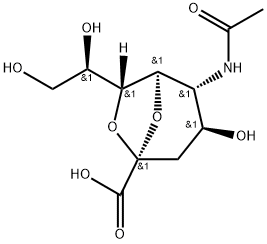 2,7-anhydro-N-acetylneuraminic acid Structure
